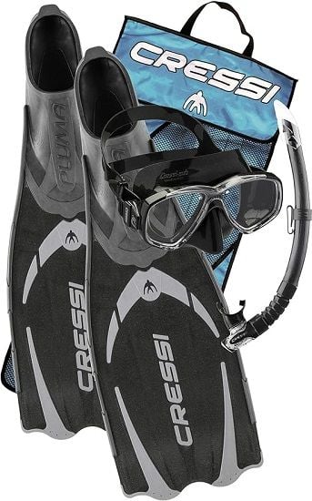 CRESSI PLUMA MASKE & SNORKEL & PALET SET