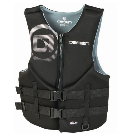 OBRIEN VEST MENS TRADITIONAL BLACK/GRAY